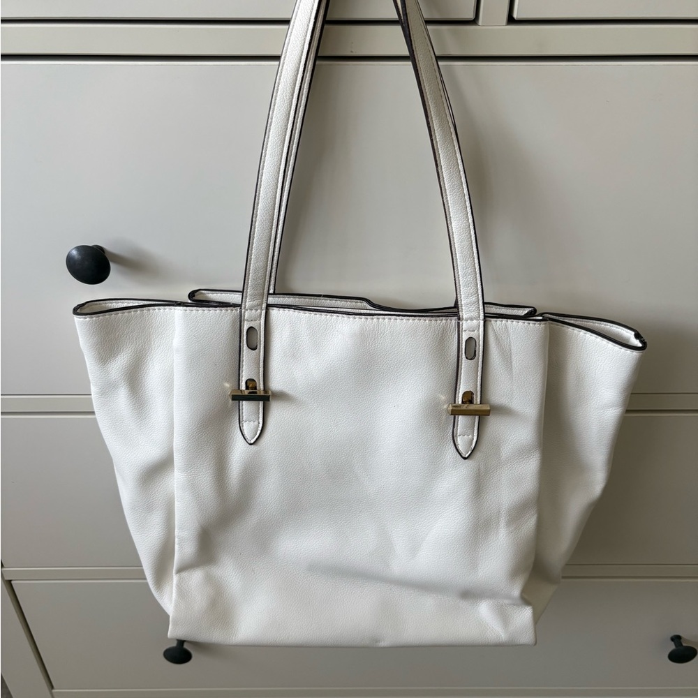 INC INTERNATIONAL CONCEPTS White Tote Bag